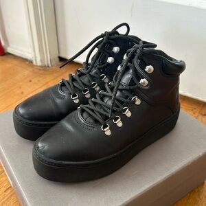 Vagabond Shoemakers Jessie Hiker leather platform boot shoes 36 eur size 6 black